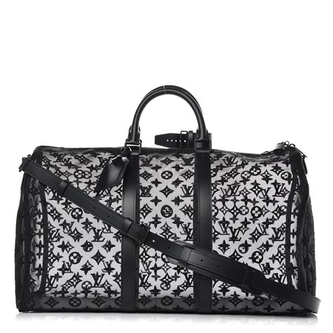 louis vuitton see through purse|LOUIS VUITTON Monogram See Through Keepall Bandouliere .